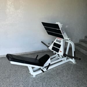 Cybex OG plate loaded squat press machine in white frame mint condition at Fit Cult Gym Supply